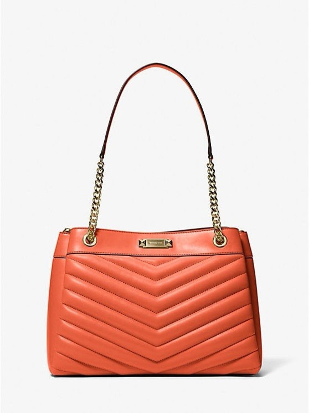 Michael Kors MK Ladies Whitney Medium Handbag Shoulder Purse Tote Bag Red Clay
